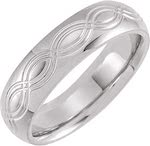 Patterned Mens Wedding Bands