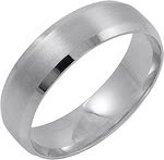 Beveled Mens Wedding Bands