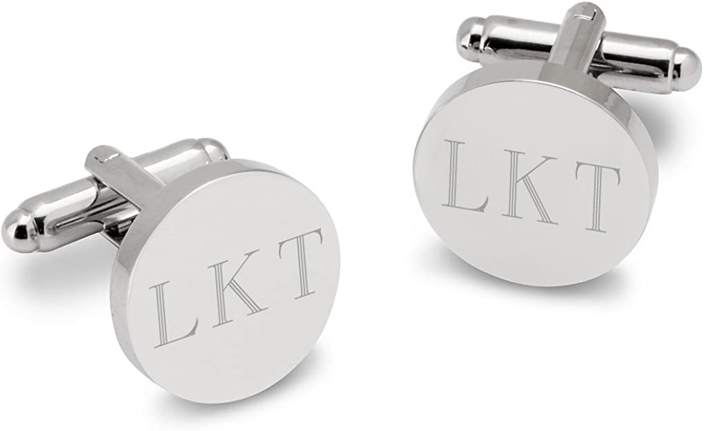 Personalized Cufflinks with Initials - Monogrammed Tuxedo Cufflinks