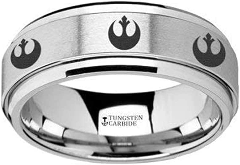 Rebel Alliance Tungsten Spinner Wedding Band