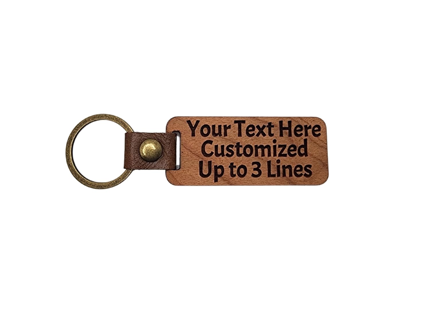 Custom Engraved Wooden Keychain