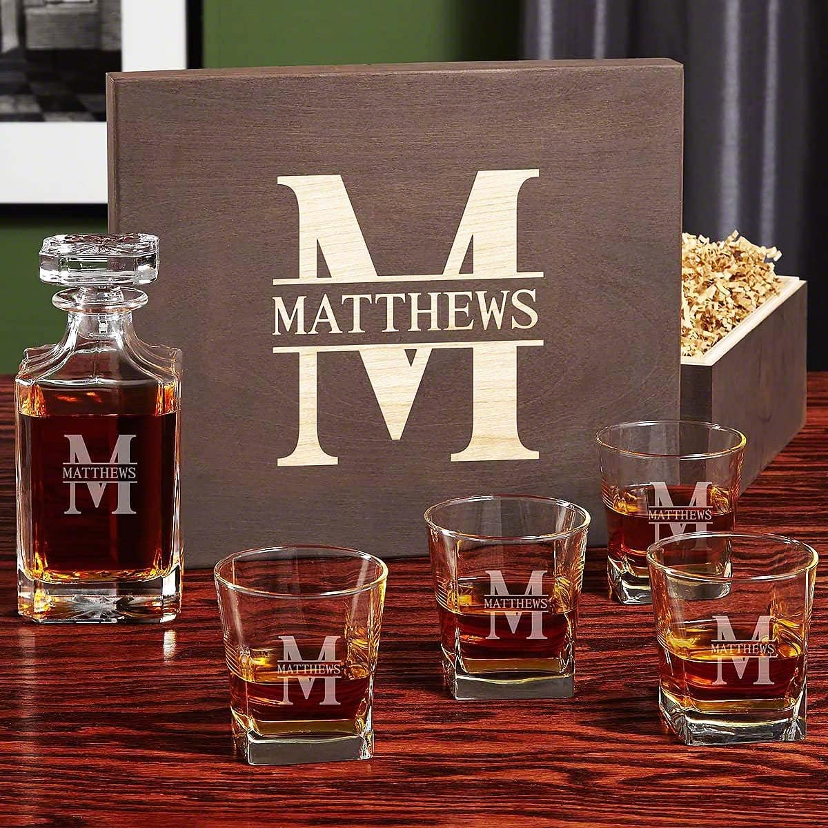 Personalized Bourbon Glass Set
