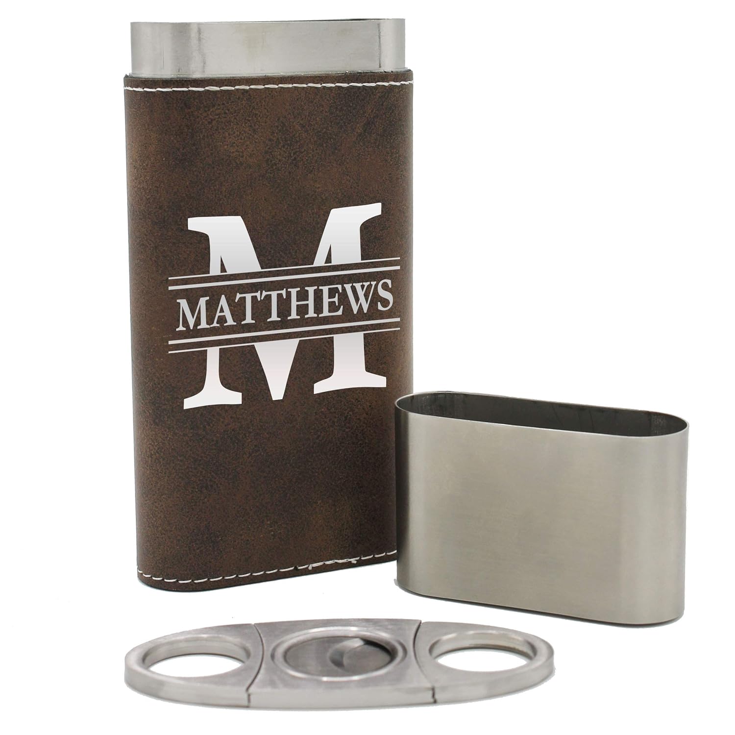My Personal Memories Personalized Cigar Holder Case and Cutter